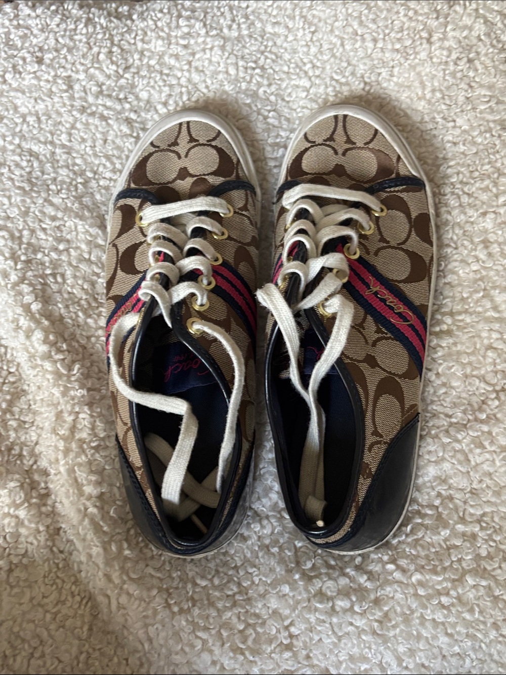 Coach "Folly" Signature Canvas sneakers Y2K